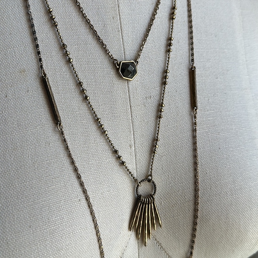 Lucky Brand triple-strand necklace. Adjustable. Bohemian. Festival Season! ✨ - Picture 3 of 7